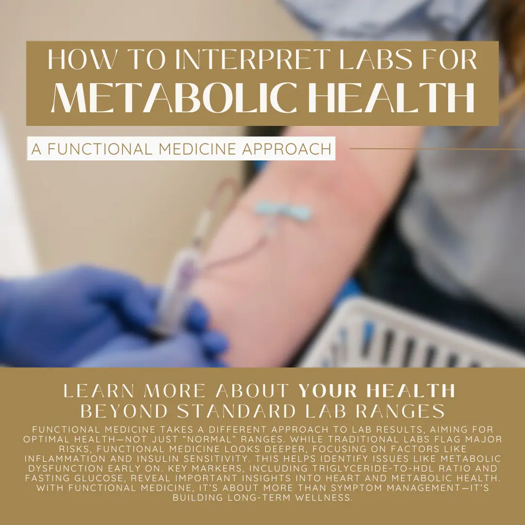 How to interpret labs for metabolic health:  A Functional Medicine Approach: Body Tonic RX journal article, Austin, TX